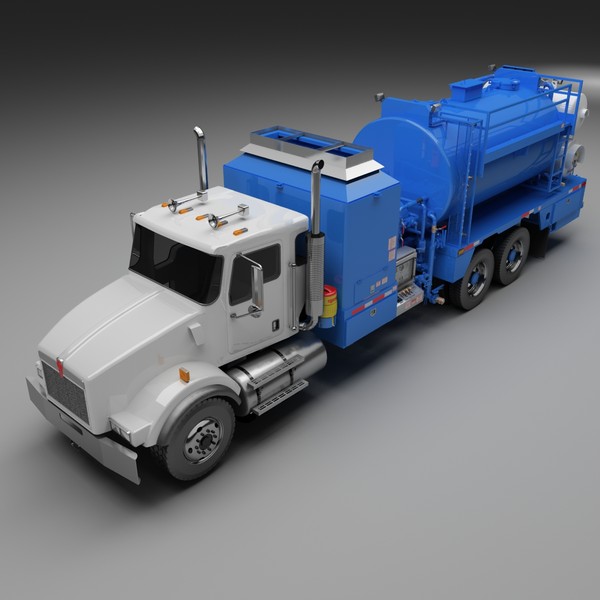 3d x hot oil truck - Hot Oil Truck Round by Dsmodels